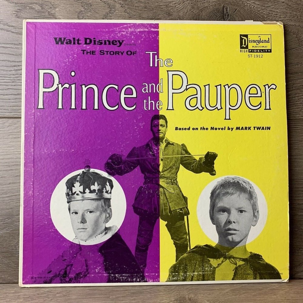 Walt Disney The Story of The Prince and the Pauper - A Disneyland Record